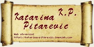 Katarina Pitarević vizit kartica